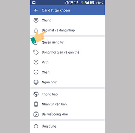 Cảnh báo đăng nhập- bước 1