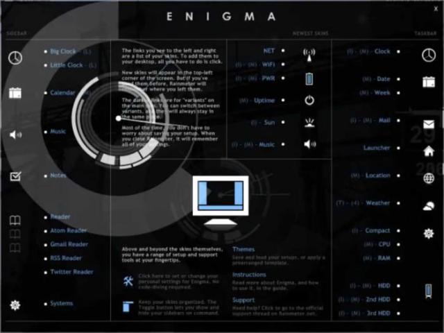 Rainmeter hơi khó sử dụng nhưng chỉnh sửa chuyên sâu